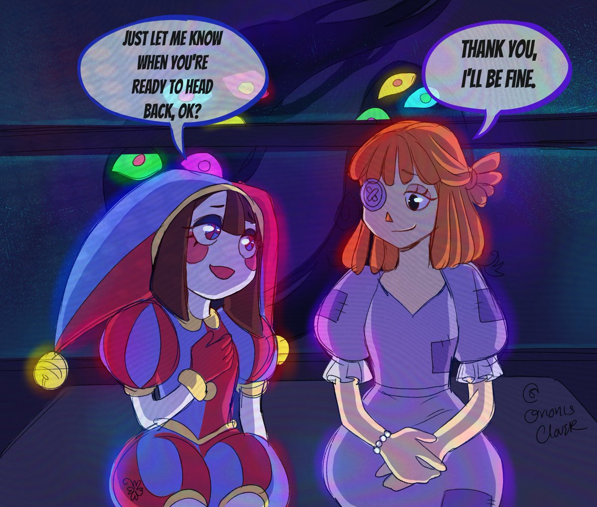 Orionisclover's tweet photo. "Please reach out" 1/4 #tadcspoilers #ragatha #pomni https://t.co/tKGNPjU6Lr