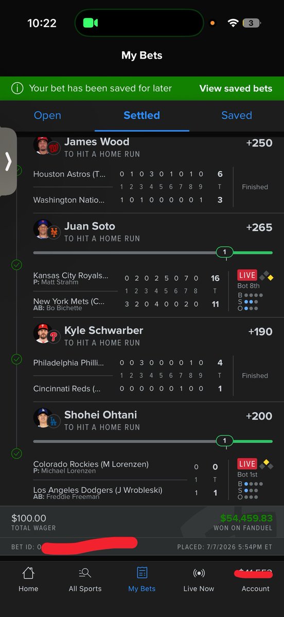 freeak114's tweet photo. @FDSportsbook @br_betting Finally caught em this season 🏦 more to come https://t.co/zOb6Td4jyb