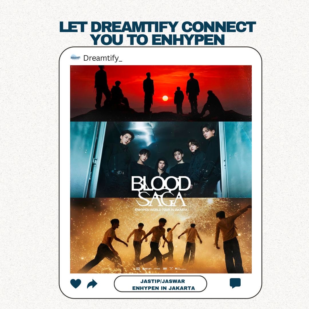 dreamtify_'s tweet photo. DREAMTIFY is now open for Ticketing Service Blood Saga in Jakarta
📌 Fee start from
JASTIP : 250 - 500K/ticket

✅️ Physical Tickets? Handled.
​✅ Tried &amp; Tested.
✅ ​Join our Jastip Group!
​✅ 100% Risk-Free Refund.
Book your slot now!
✨️ https://t.co/eT54P0YTpQ

#enhypen https://t.co/SLB9TIjyzW
