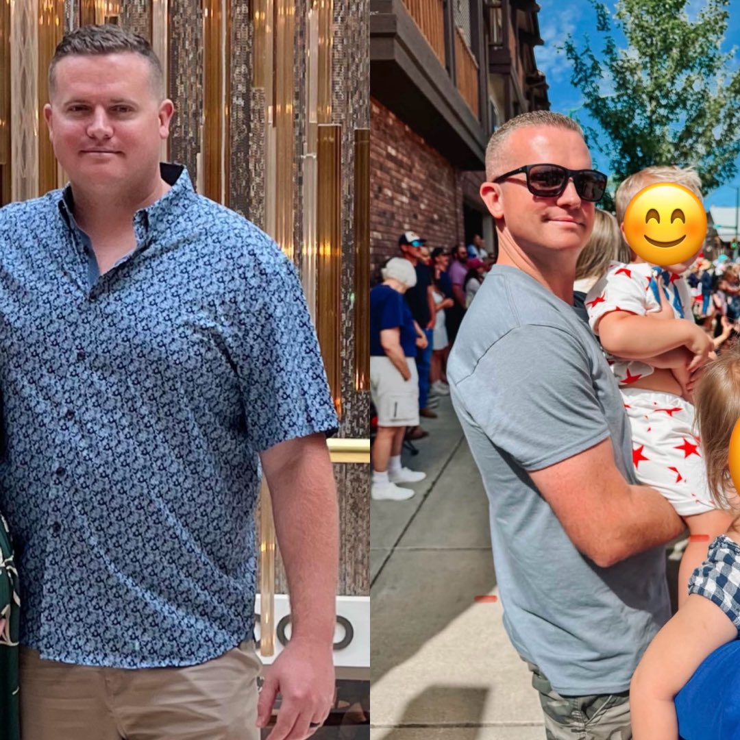 thehenrymethod's tweet photo. 55 pounds later I can tell you there are no short cuts. 

When your mind is ready to agree with delayed gratification the process is quite simple. 

Overall about a 2 year journey. Now it’s time to continue building muscle. https://t.co/FzUAwT2l9J