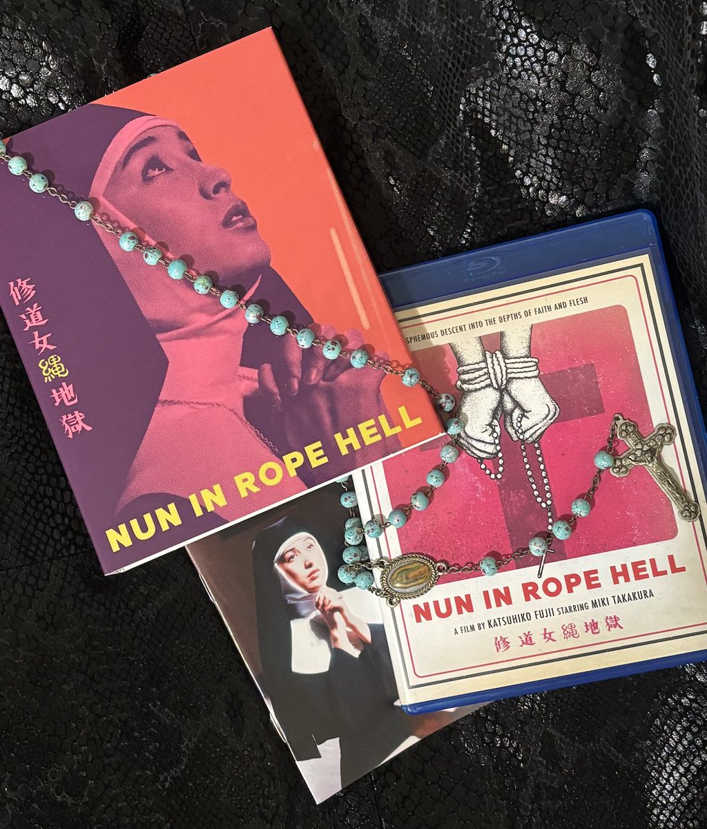 dakotanoot's tweet photo. Pray for me 😉 The iconic "Nun in Rope Hell" (from @NewWaveVideoblu has arrived. Enjoy the iconic 3rd "SM Queen" of Nikkatsu, Miki Takakura.
#nikkatsu #bluray #nunsploitation #bdsmِ #newwavevideo https://t.co/6B2RgtMoXa