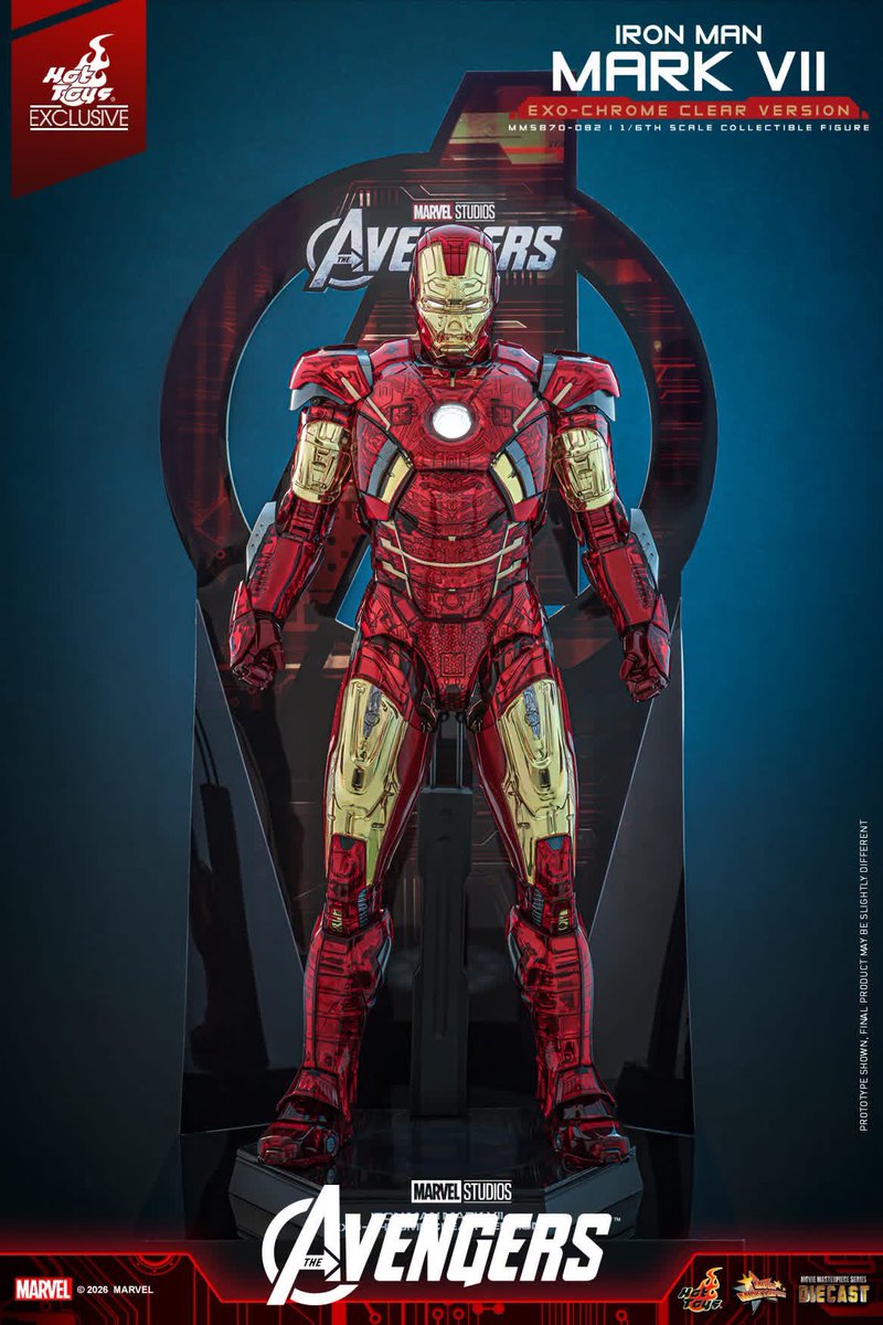 6thscale_KaWu's tweet photo. 【The Avengers - 1/6th scale Iron Man Mark VII (Exo-Chrome Clear Version) Collectible Figure [Hot Toys Exclusive]】

New announcement!

Part 1

#IronMan #MarkVII #ExoChromeClearVersion #HotToysCollectibles #HotToysExclusive https://t.co/M3yOCYQabV
