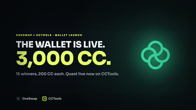 X_TrollFootball's tweet photo. The @oneswapcc wallet is live on
@CantonNetwork 
To celebrate, 3,000 CC is up for grabs on @cantontools
OneSwap is the AMM DEX built natively on Canton: swap CC, USDCx, cBTC and more, non-custodial, with on-chain pricing. https://t.co/hljXlWcSQq