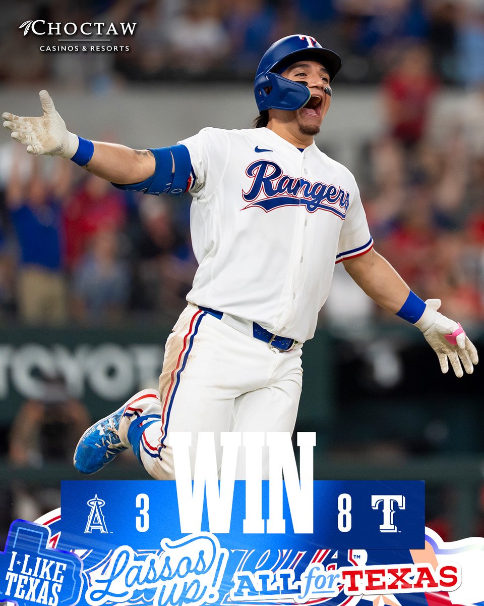 Rangers's tweet photo. Comeback W! #AllForTX https://t.co/TRz3cE0LIQ