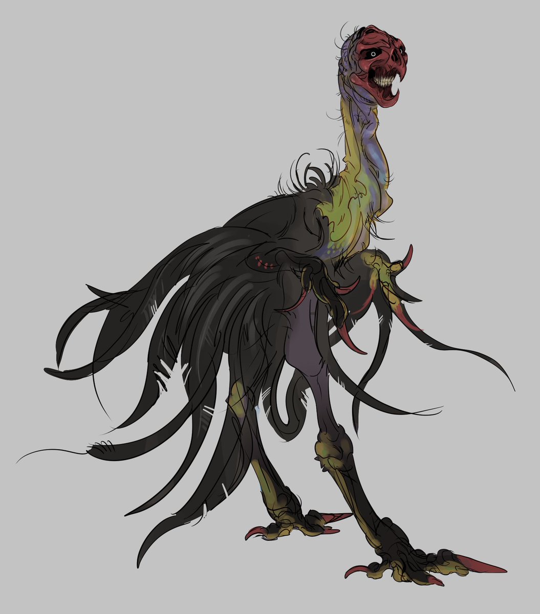 Srutisss's tweet photo. 10 min harpy scribble https://t.co/t6Mrkevy7o