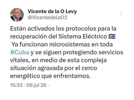 CeliaMDE66's tweet photo. En #Cuba estamos levantando el SEN a pulmón, sin reservas y a C0J0N3S!
Así que cuidado con los cubanos que en la diplomacia no estamos solos y estamos dispuestos a TODO para impedir que la bota imperialista nos pisotee.
#AbajoElBloqueo 
#CubaEstáFirme https://t.co/4un59x0NQQ