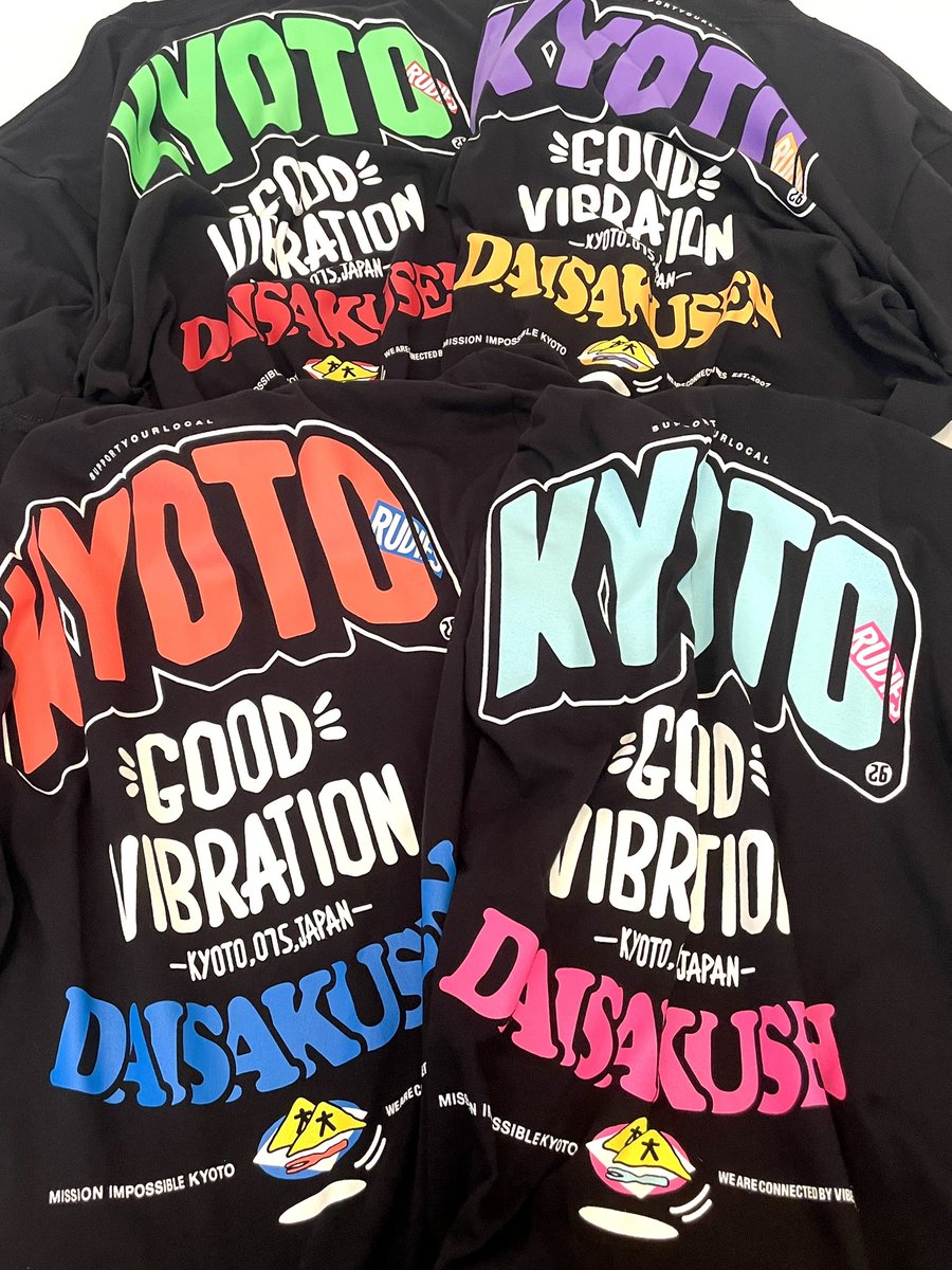 RUDIES_official's tweet photo. 京都大作戦2026xRUDIE'SコラボTシャツの事後通販がスタートいたしました。この機会にぜひご利用ください。

https://t.co/kB9kt3IF12

#京都大作戦 #rudies https://t.co/1iQ2WDgZfk