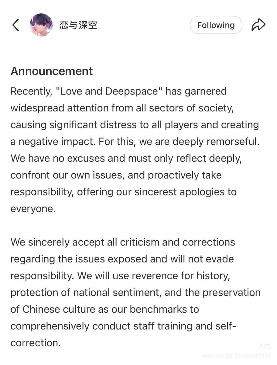ChexPagano's tweet photo. LADS 2026 BiliBiliWorld Cancellation #LoveandDeepspace #BringBackValko https://t.co/UXXOoV1uFa