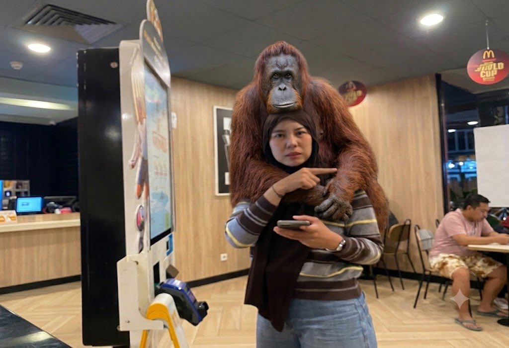 theyonetara's tweet photo. dishhh apaansii malah bawa bawa orangutan gituu, mangnya gabisa di kandangin duluu aphhh?!?!? https://t.co/9653jNDYLQ