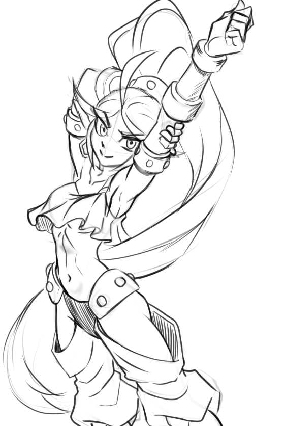 Anander0's tweet photo. Harmony the half genie Sketch!!! 
#Shantae #Harmony https://t.co/QhKwyhlcWm