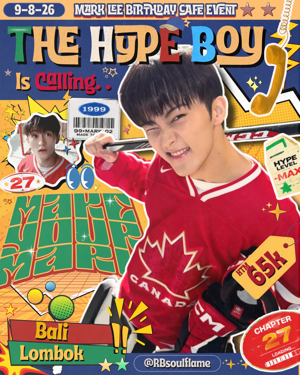 mahaeordinary's tweet photo. Make Your Mark: The Hype Boy is Calling📞 ⚡️
Pick up the call and join us for a special Cafe Event celebrating Mark Lee Birthday🎉
🗓️ Sun, 9 August 2026
⏰ 13.30-end
📍Bali & Lombok (TBA)
🔗 RSVP : https://t.co/1LhNEREiua
—Event by: @rbsoulflame
#MakeYourMark #THBIC #MARK https://t.co/2HVY5mBUYZ