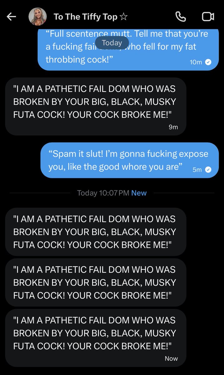 kraven_Sofiya's tweet photo. @PAWGBAITS is a failure. She broke rather easily. She couldn’t dom anyone if she tried. That’s ok~ she’s my good mutt now~ https://t.co/TECKmmtsM4
