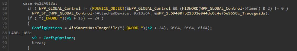 OSdev_'s tweet photo. Windows security doesn't stop at SYSTEM.

CVE-2024-21338 shows that even an administrator isn't necessarily at the highest privilege level. The vulnerability exists in "appid.sys" (AppLocker) and allows an attacker to cross the boundary from Administrator to kernel by abusing an untrusted pointer exposed through a kernel IOCTL. Once kernel code execution is achieved, the exploit manipulates process tokens to obtain full kernel privileges while bypassing protections such as HVCI.

What makes the Hakai Security research worth reading isn't just the exploit, it's the journey from a vulnerable IOCTL to a reliable kernel exploit. The write-up covers IOCTL dispatching, kernel callbacks, PreviousMode abuse, token manipulation, HVCI-aware exploitation, and modern Windows kernel exploitation techniques. If you're interested in Windows internals, it's an excellent deep dive into how real-world kernel exploits are built.