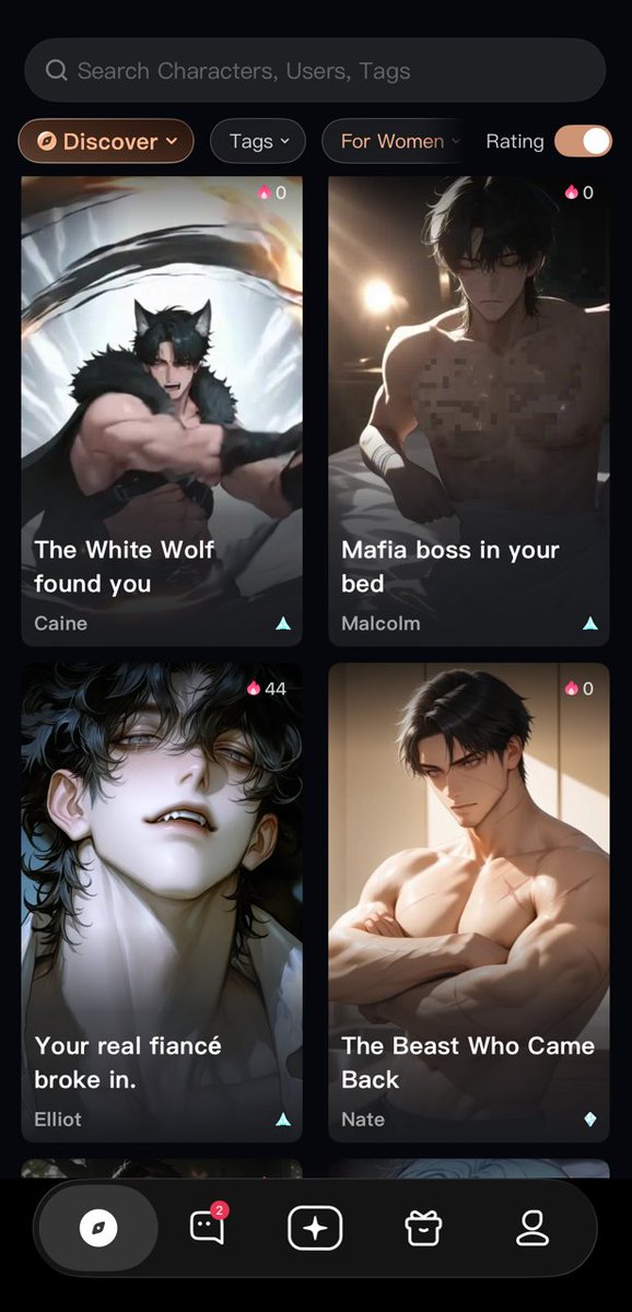 tomasq22's tweet photo. 🍄  

Not dating apps.
Not boring chatbots.

Just fictional men, romantic tension, and AI roleplay.

#aiboyfriend #aichat #airoleplay #darkromance #spicyromance #18plus https://t.co/apXapDTU90