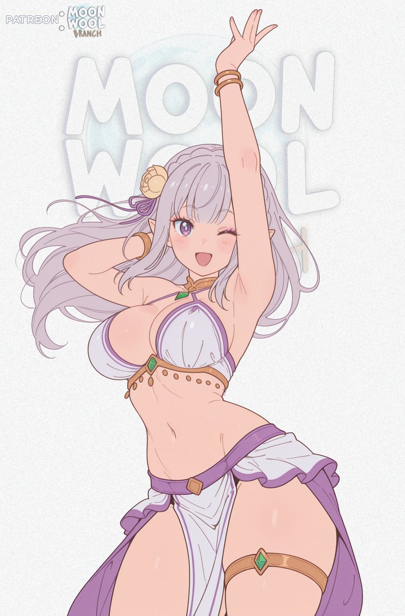 MoonwoolBranch's tweet photo. Emilia (Re:Zero) - SFW💜 https://t.co/lmZvFRECXK