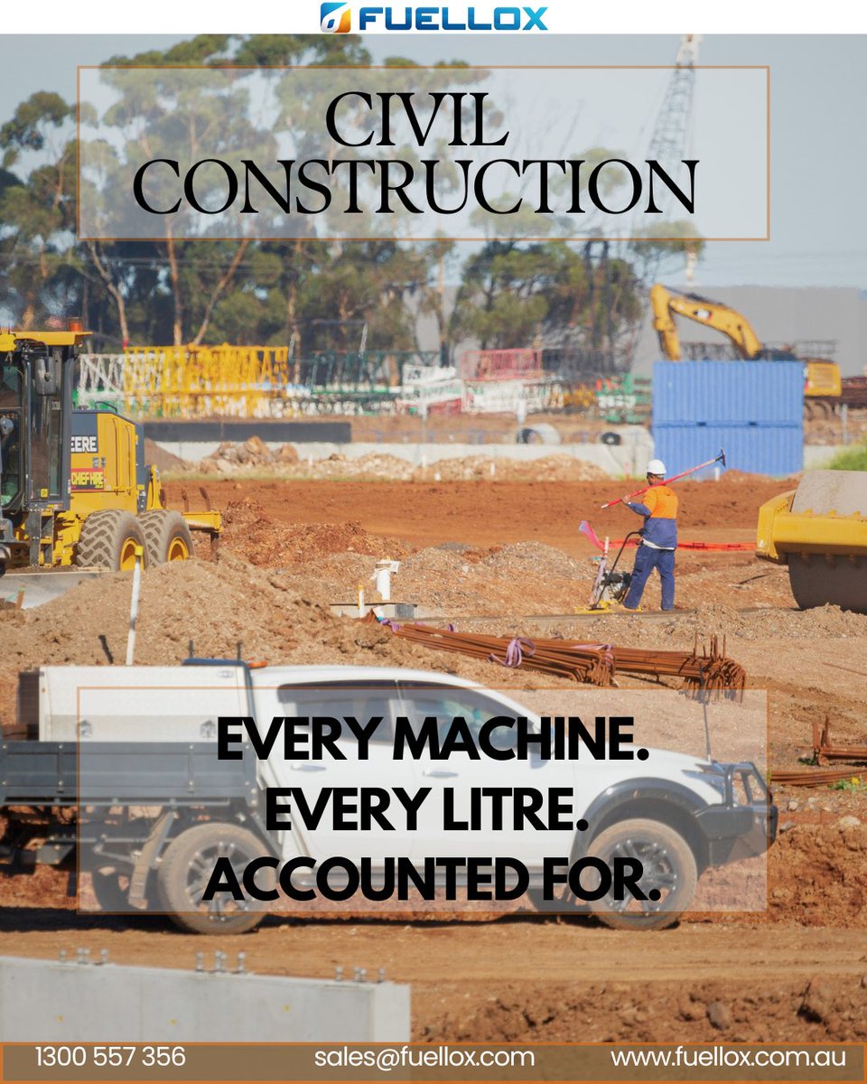 FuelloxFMS's tweet photo. Every machine. Every litre. Accounted for.
Access locked to authorised operators.
Every litre tied to a job and machine automatically.
That's Fuellox. Built for civil sites, remote or not.

#CivilConstruction #FuelManagement #Fuellox #Earthmoving #FuelTracking https://t.co/9Ve4Ob6v97