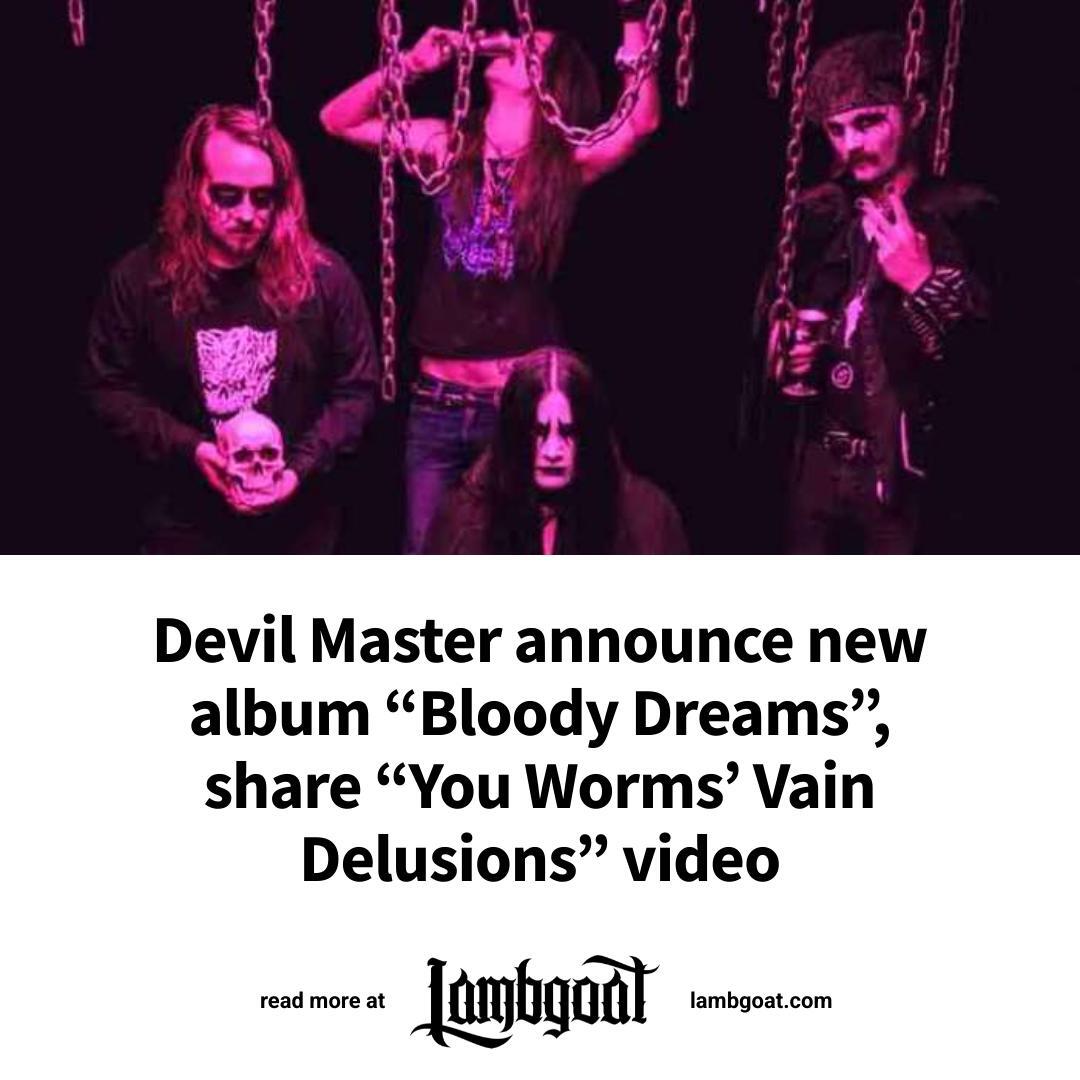 lambgoat's tweet photo. Devil Master will be releasing a new album, titled Bloody Dreams, on September 4 via Relapse Records.

The record was penned by guitarist Darkest Prince and it will feature several guests: Chris Ulsh (Power Trip),  Mirai Kawashia (Sigh), and Ur Èmdr Œrvn (Arkha Sva).

Darkest P… https://t.co/KwF1HmBYKF