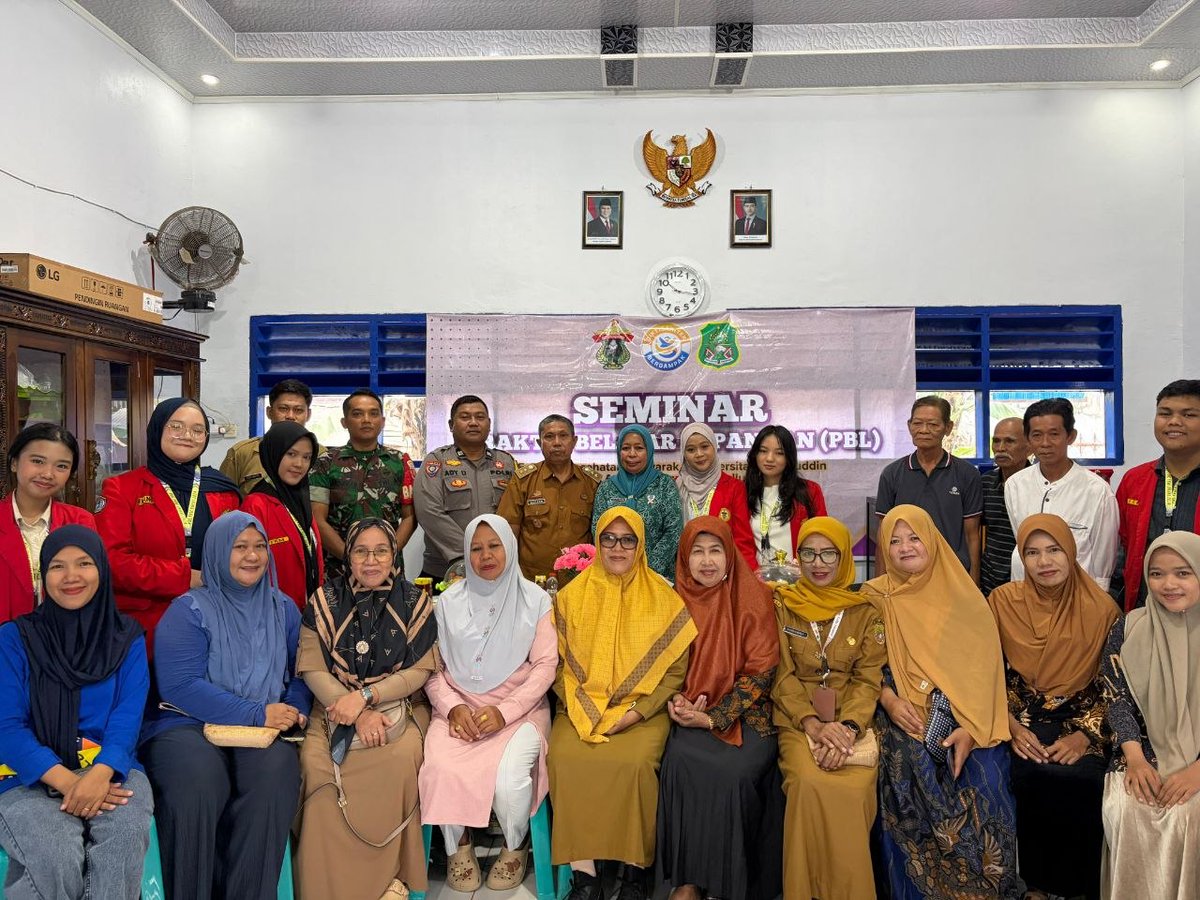 1420_sidrap's tweet photo. Babinsa Kelurahan Arateng, Sertu Sudirman, menghadiri Seminar Praktik Belajar Lapangan (PBL) Fakultas Kesehatan Masyarakat Universitas Hasanuddin di Kelurahan Arateng, Kecamatan Tellu Limpoe, Kabupaten Sidrap, 
 Selasa (07/07/2026). https://t.co/c6RotYkQIX