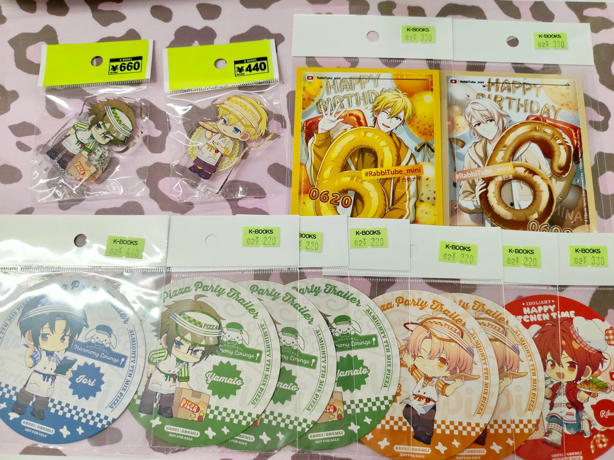 ②ニート部カフェ　コースター　ブロマイド 入荷情報】 『アイドリッシュセブン』 アニメイトカフェPizza Party