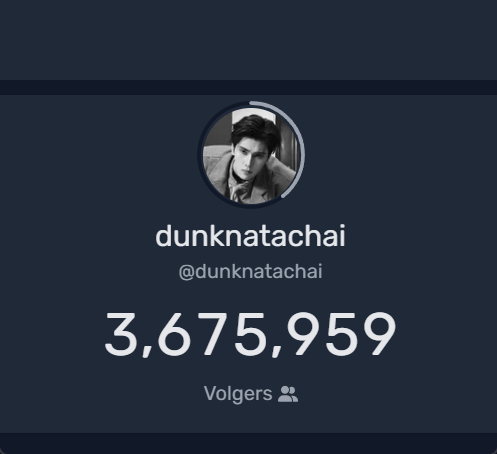natanata_love's tweet photo. TikTok Follower Record 
@dunknatachai

📈Follower Increase in 24 hours: around + 2.0k

⊹- #dunknatachai #dunkdunk -⊹ https://t.co/4SU9ywt85L
