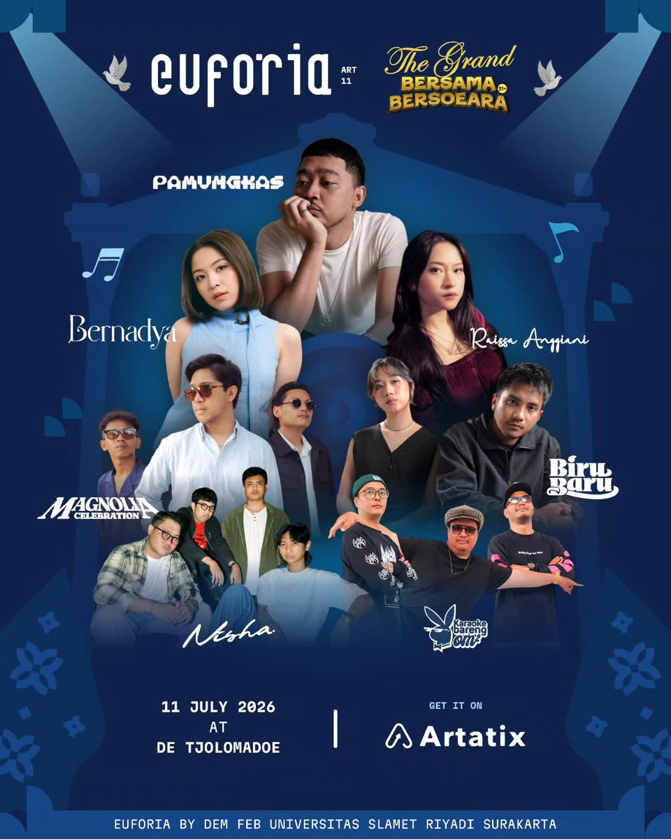 notyourtypebyee's tweet photo. wts 2 tiket euforia unisri, 110k/tix
dijual bcs ga dpet cuti 😤
bisa cod waktu penukaran tiket yah 

wts wtb bernadya pamungkas https://t.co/YUZbw35Szy