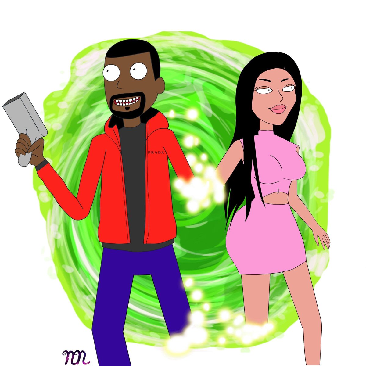 MythoSquidward's tweet photo. @yzybrina I forget that Ye was a huge fan of Rick and Morty and was almost given his own epsiode https://t.co/T420YQGCql
