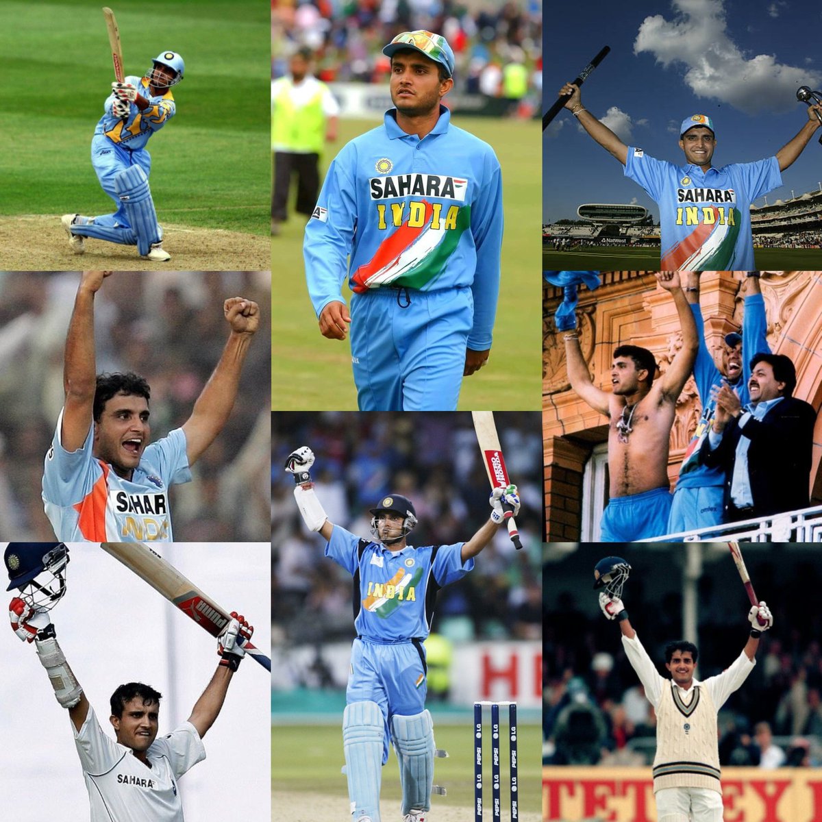 Shebas_10dulkar's tweet photo. 𝟭𝟴𝟱𝟳𝟱 runs || 𝟯𝟴 100s || 𝟭𝟬𝟳 50s
𝟭𝟯𝟮 Wickets || 𝟮 Fifers || 𝟵𝟳 Wins as Captain 
𝟯𝟳 P.O.M || 𝟭𝟬 P.O.S Awards 

- Only Player to win 4 Consecutive P.O.M in ODI
- Most 100s in ICC Tournament as Captain (6)
- Highest Average in ICC Knockouts (85.66)
- Highest Score for India in Worldcup (183)
- Only Indian to Score Century in an ICC Final
- Best Bowl Fig by Indian Captain in ODI (5/34)
- 1st Asian to Score 2 Test 100s in 1st 2 Inngs
- 1st Asian Cap to Win more than 10 Away Tests
- 1st Asian Captain to reach Final in 3 Consecutive ICC Tournaments
- Only Player to score 200 runs & Pick 15 wickets in a bilateral ODI Series
- Only Indian Captain to Score Half Century & Pick Fifer in an ODI match
- India never Lost any match, Whenever Ganguly Scored Test Century 
- Still He Remains the Only player to Score 1300 ODI runs in four consecutive years (1338 runs in 1997, 1328 runs in 1998, 1767 runs in 1999, 1579 runs in 2000)

He took over the captaincy during one of the darkest phases of Indian cricket, lifted the team with fearless leadership and unwavering belief, backed young talent, and changed the face of Indian cricket forever. 🔥

Happy Birthday 𝗦𝗼𝘂𝗿𝗮𝘃 𝗚𝗮𝗻𝗴𝘂𝗹𝘆 🫡