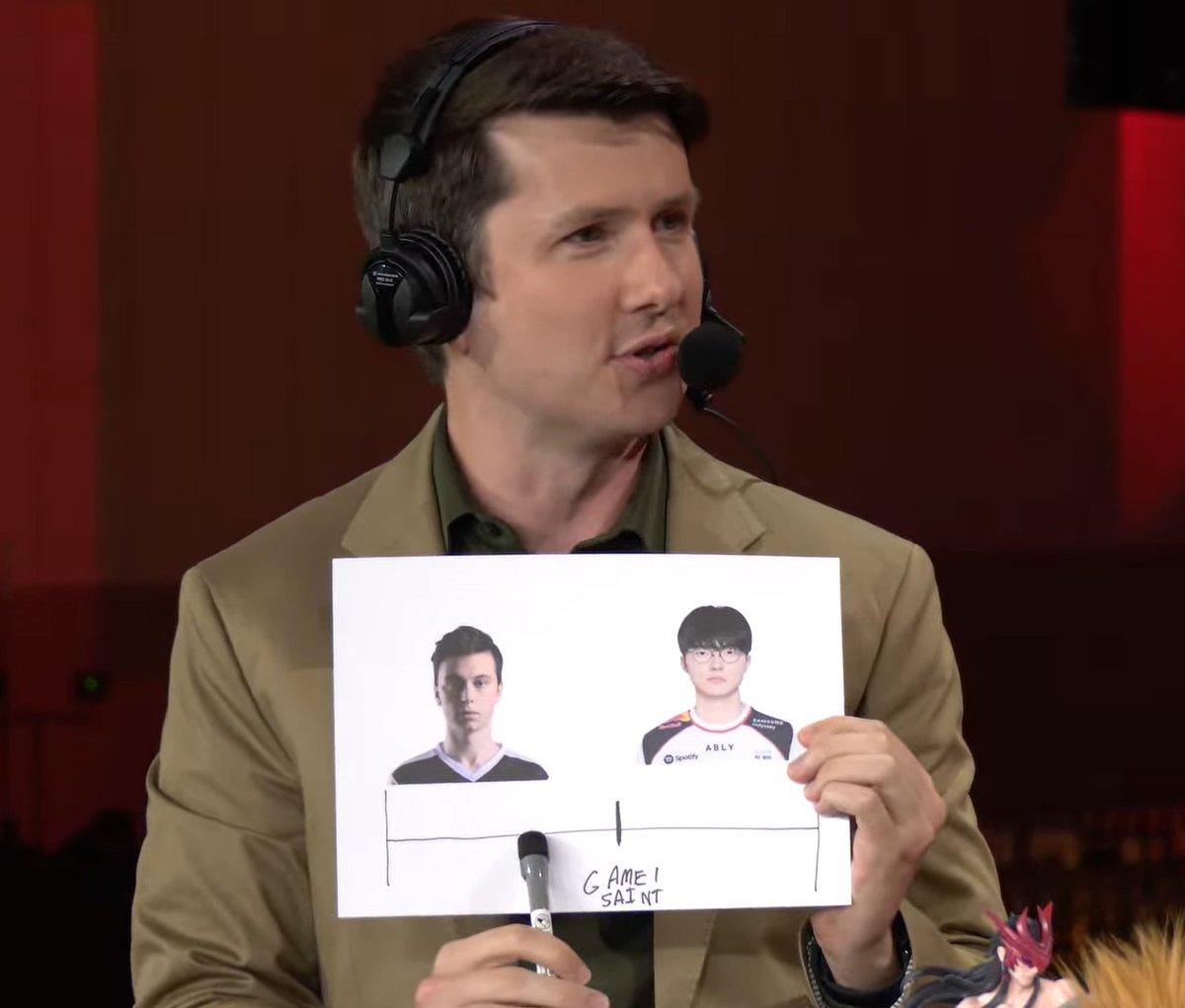 lolesports's tweet photo. not the Caedrel-to-Faker scale 😭 https://t.co/daTqIa63LP