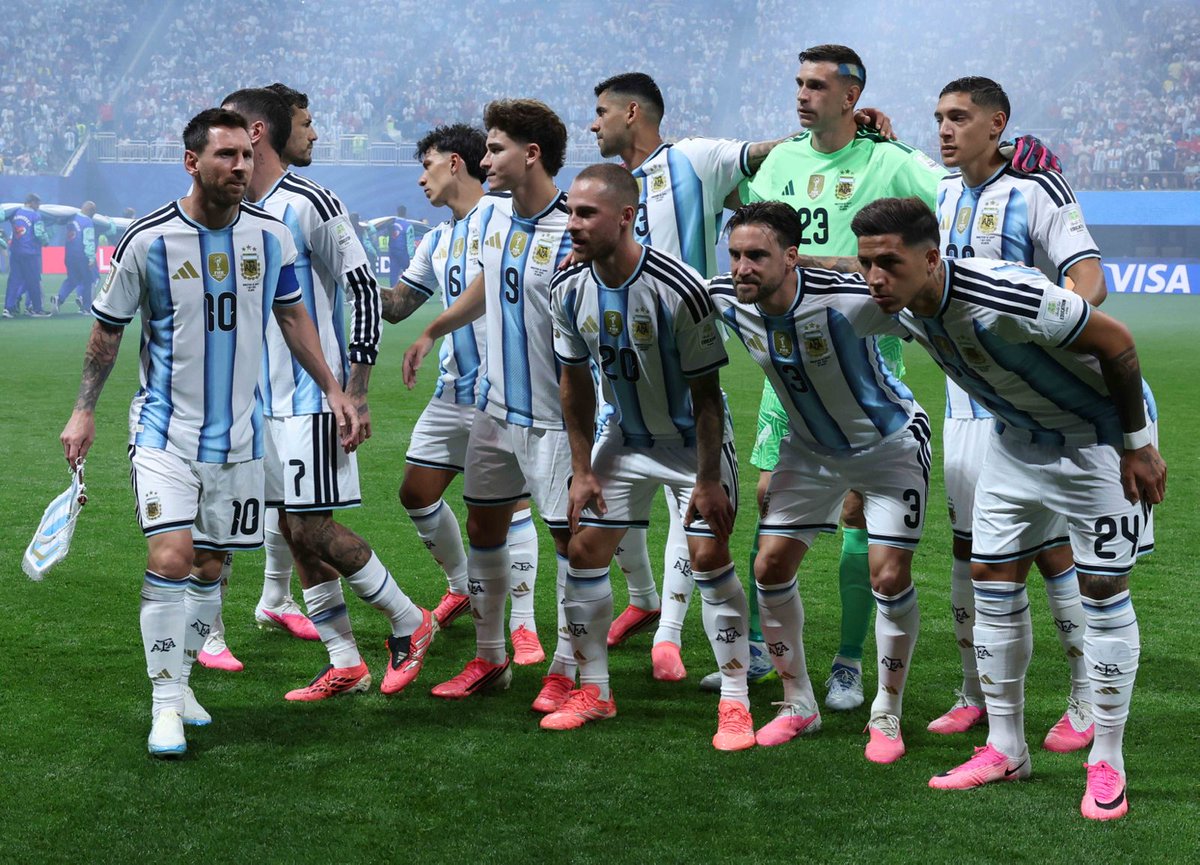 RamcoHardworker's tweet photo. When hard work meets hard work, football wins.

Some matches aren’t remembered for who won.
They’re remembered for the determination, resilience and never-give up spirit shown by both teams.
Argentina and Egypt gave us exactly that - a contest where every minute reflected commitment, courage and hard work.
Hard Worker celebrates everyone who gives their best until the very last whistle.

Photo credit: @SeshadriSUKUMA1