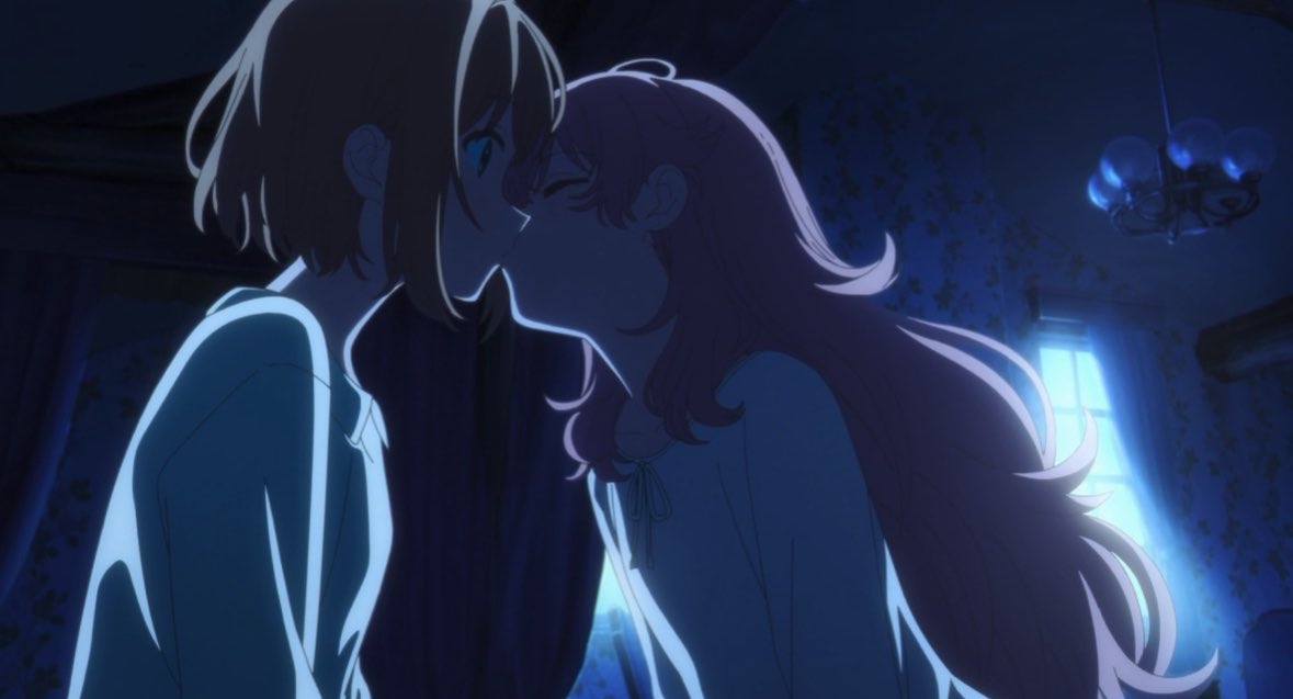 kyoruyeye's tweet photo. yall need to hop on the new dark yuri anime “i want to love you till your dying day” this season it’s so incredibly peak https://t.co/BkMa82lAbC