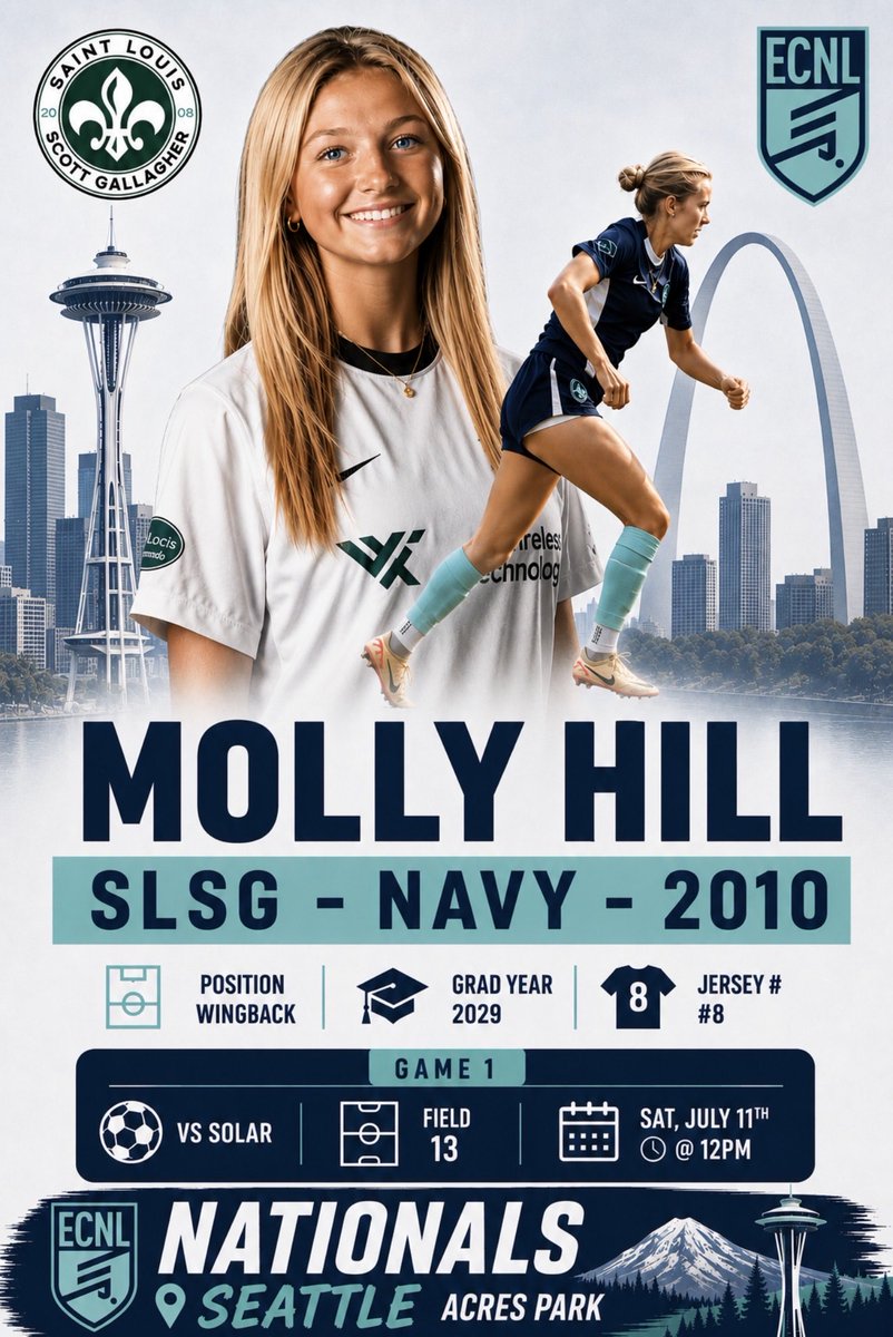 MollyHill88's tweet photo. Can’t wait to compete with my team in the ECNL National Playoffs! https://t.co/PxDlRX4fGE