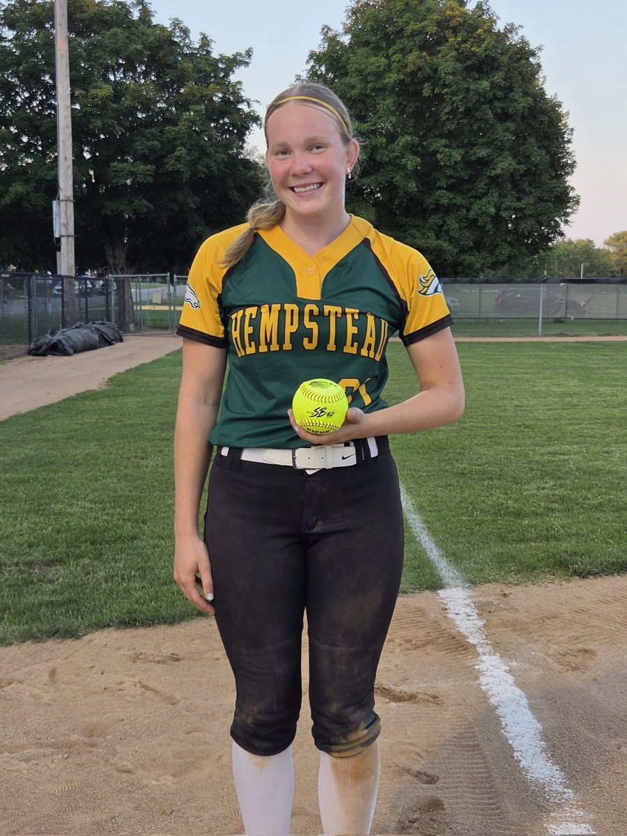 Stangsoftball's tweet photo. Congratulations to Sophia Gratton who now holds 2 school records. Gratton hit her 💣 16th homerun tonight to earn Hempstead's single season HR record and recorded her 71st RBI adding to her single season RBI record. Proud of your accomplishments &amp; for always being a team player! https://t.co/EaBquKIjuE