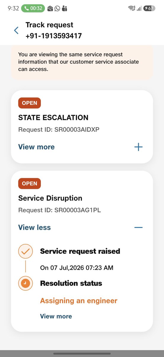 HarHarMahadev_9's tweet photo. @JioCare @reliancejio today is the 3rd day and Jio fiber internet is still down. I tried escalation, called support multiple times but that too was useless. No enginner has been assigned yet for the site visit. Previous engineer didnot even pick my calls and didnot show up.
#jio https://t.co/3j5CWJGBE2