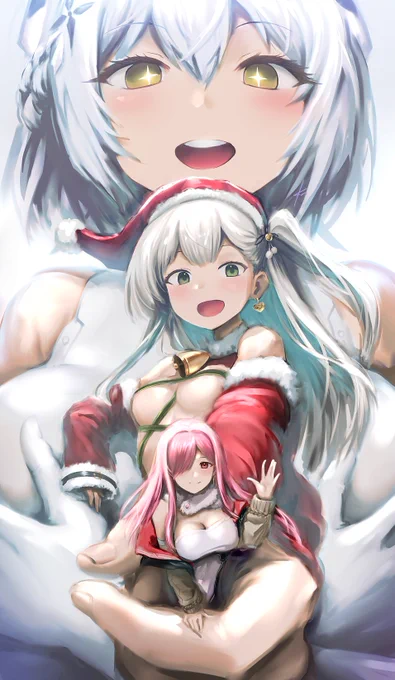 そうそう、直接コンテストに出したのでXには投稿していませんでしたがハツリバーブ2.5thファンアート部門で灰燼クリスマス多段サイズ差イラストがアイデア賞を頂きました。ありがとうございました。 #ハツリバ
