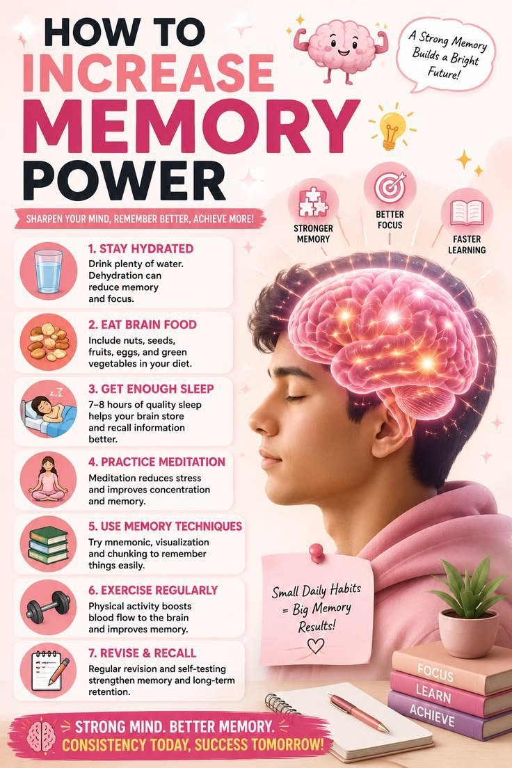 Kafiya_ai's tweet photo. How To Increase Memory Power .⚡
Mind is very cool 🧠 
Follow for more 🤝♻️💯 
@Kafiya_ai https://t.co/poBGlSyGEa