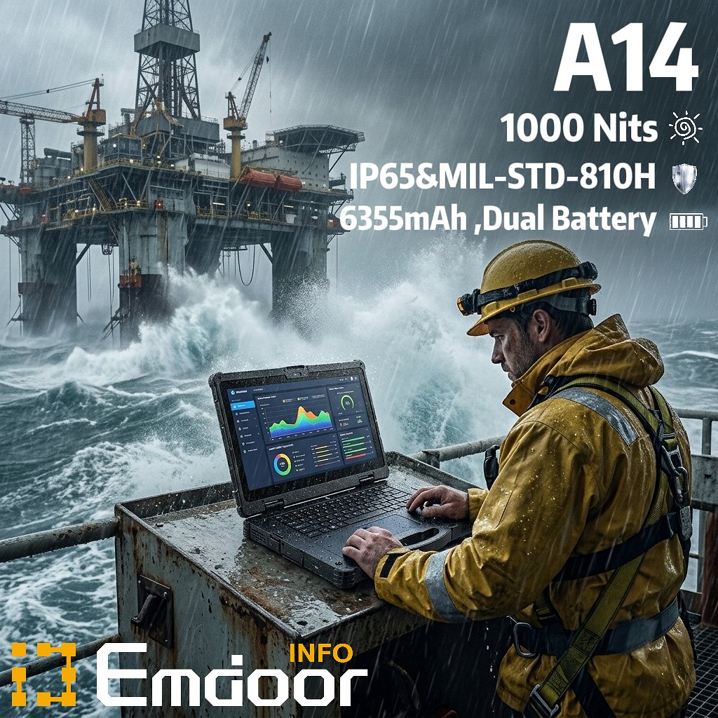emdoorrugged's tweet photo. Mission-critical AI power on the front line! ๐ ๏ธ
Meet the Emdoor #A14 Rugged Laptop:
๐ฅ AMD Ryzenโข AI / 66 TOPS Total AI Power
๐ก๏ธ IP65 & MIL-STD-810H (1.22m drop test)
โ๏ธ 14" 1000 Nits high-bright screen
๐ Dual-battery design (Up to 17 hrs)
#AIPC #RuggedLaptop #EdgeAI #Emdoor https://t.co/83fl4Aq88T
