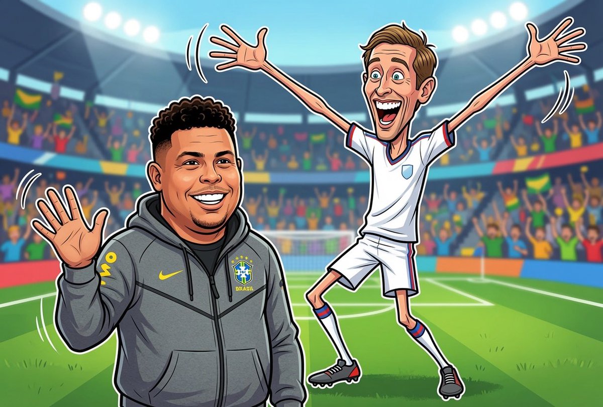 FootyShowboats's tweet photo. Peter Crouch on meeting the original Ronaldo:

“I met him in Ibiza. He was drinking beer &amp; had an ashtray balanced on his belly.

Every time he finished a drink, a supermodel brought him another.

I thought: ‘He’s going to look at me and say Oh, you’re Crouch’ But he had no idea” https://t.co/zuYzI1dLXQ
