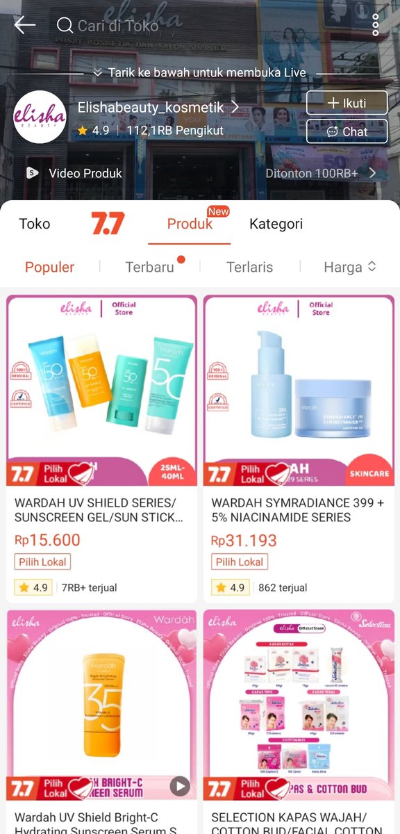 nabliaaa's tweet photo. Ada yg pernah beli skincare di toko ini ga? dia jual ori apa engga sih? kok murah2 banget ya harganya jauh dibanding toko lain https://t.co/FyrBbO9Dpe
