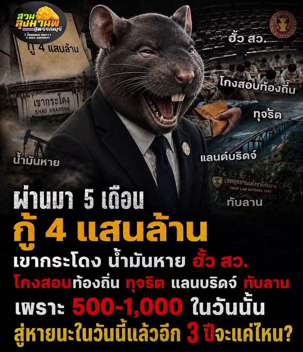 RedDemocacy's tweet photo. ประเทศกู้มี? ทหารโจรปล้นชาติรัฐประหาร ฉีกรัฐธรรมนูญฆ่าคนในชาติไม่ผิดกฏหมาย ตำรวจมีไว้รีดไถ เก็บส่วยพนัน โสเภณีบ่อนไม่ผิดกฏหมาย ข้าราชการมีไว้โกงงบ องกรอิสระ สตง มีไว้ตรวจคนอื่นโกง แต่ตนเองโกงไม่ตรวจ ดร.มีแต่พูดไร้สามารถ ปัญญาต่ำ9 ตลก.มีไว้ล้มรัฐบาล สว.มีไว้ฮั้ว เขากระโดงมีไว้หุบ https://t.co/j20PYwHEWx
