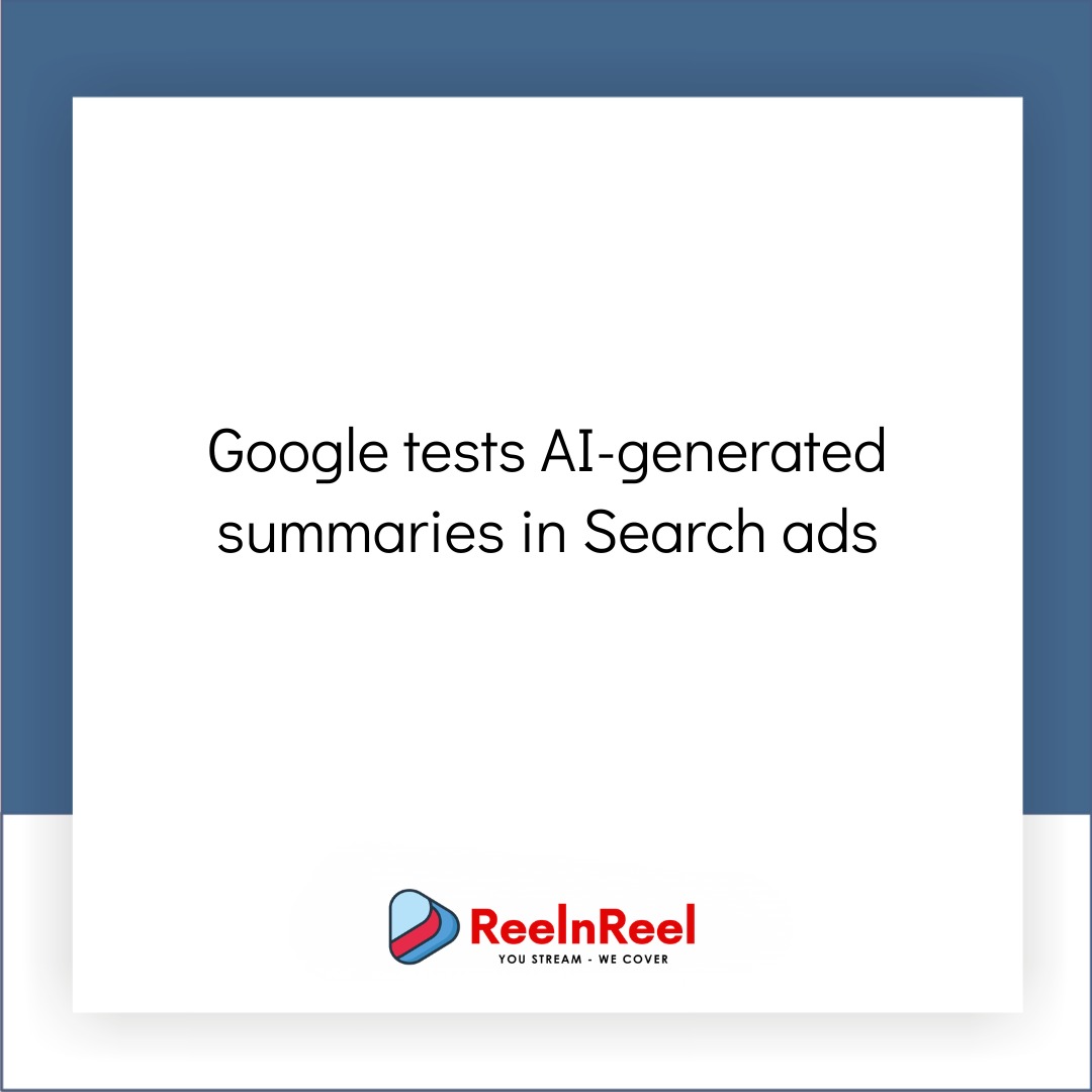 reelnreel's tweet photo. New platform updates to watch.
YouTube added AI-powered comment filtering.
Google brings Maximize Conversion Value bidding to Standard Shopping.
Google tests AI-generated summaries in Search ads.
#TechNews #YouTube #GoogleAds #SearchAds #DigitalMarketing #ReelnReel https://t.co/OvV6lkiD1K