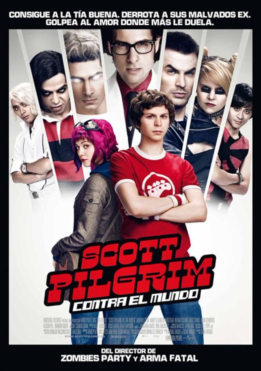 B_H_2007_'s tweet photo. Scott Pilgrim vs. the World (2010) es una gran película, pero la verdad creo que tenía potencial de ser una duología o incluso una trilogía con el material que tuvieron que quitar o que incluso aún no se hacía (toda la parte final de Gideon en el cómic) https://t.co/mslxqdXu3I