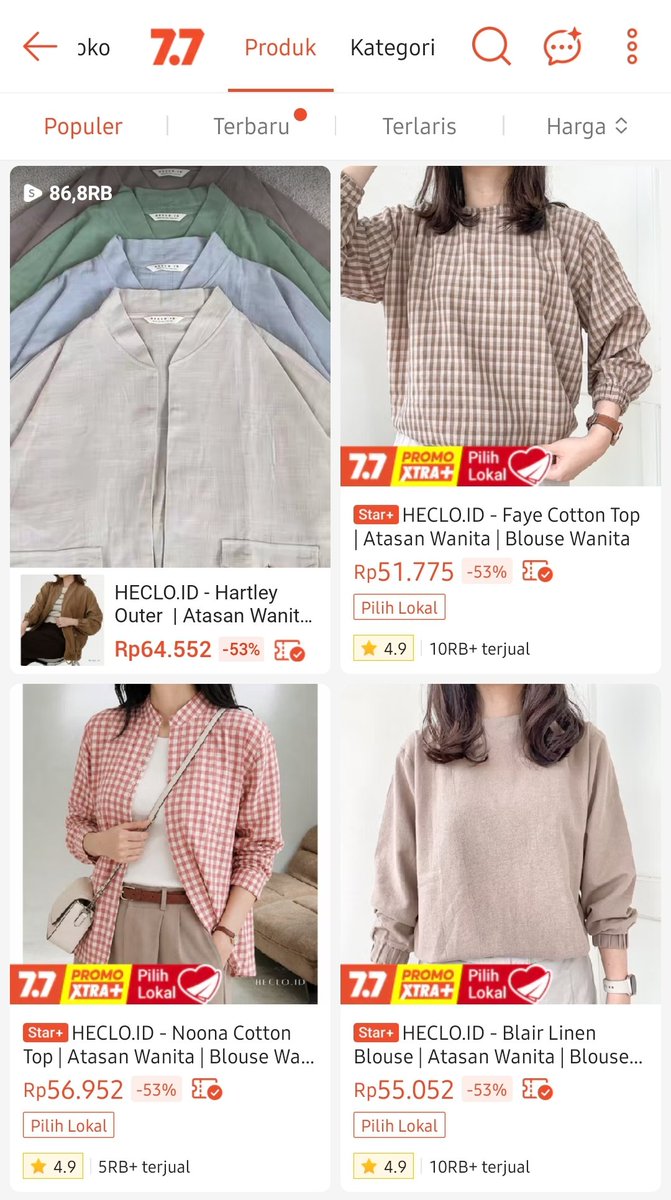 nahzaaii's tweet photo. POV: Definisi nemu staple pieces di Heclo id yang bikin look kamu auto estetik dan effortless. ☁️✨

🛒🍊 https://t.co/FdgB85jUiq https://t.co/3WZRSiGChb