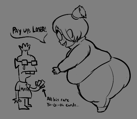 chefno8's tweet photo. this is becky, big nerd on campus who never leaves her room and eats people sometimes https://t.co/QcwPGOpbyA