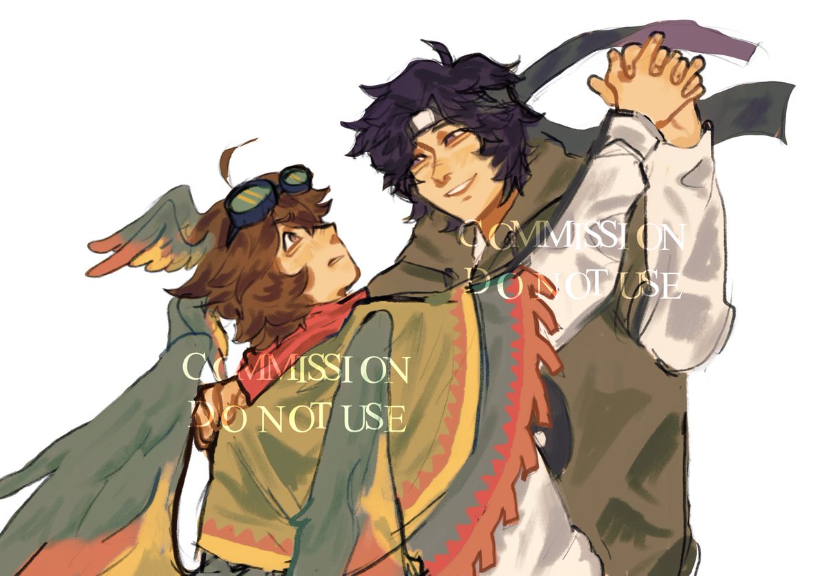PhDunusualogist's tweet photo. Commission I did a while back. #odysseyduo #wifies #parrotx2 https://t.co/h4lDVK8O3H