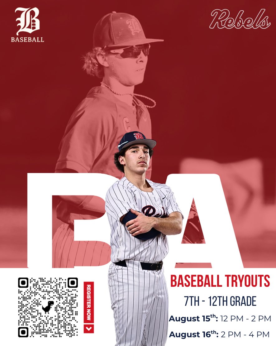 rebs_bsb's tweet photo. Tryout dates set!! Scan barcode or sign up with link!! 

https://t.co/5WiwkUR8ya

#REBS https://t.co/x4RpHayai5