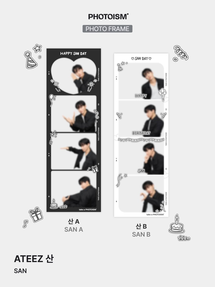 photoism_kr's tweet photo. PHOTOISM X ATEEZ 산 (SAN)
ARTIST FRAME &amp; snapism OPEN !

7월 10일 포토이즘과 스내피즘에서
산의 초상을 만나보세요 👀

📅 26.07.10 – 26.08.09

ONLY IN PHOTOISM https://t.co/AwwjgsMWg4