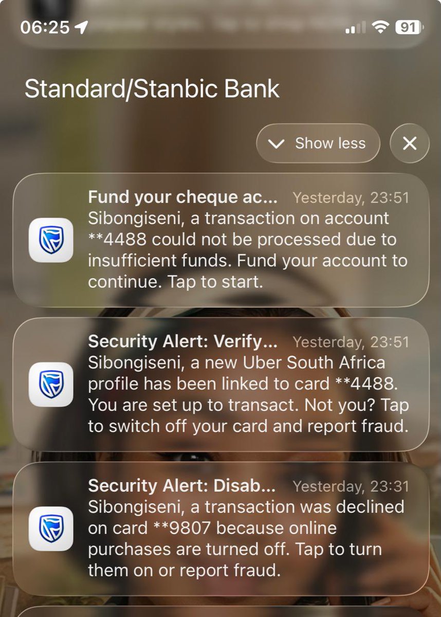 _madlomo_'s tweet photo. These attempts are being done on all my SBSA accounts 😡 my uber is infact linked to my @Discovery_SA  card and I never have any fraudulent attempts there but with you guys, it happens all the time and I get charged for this nonsense! https://t.co/eboOucq8kg