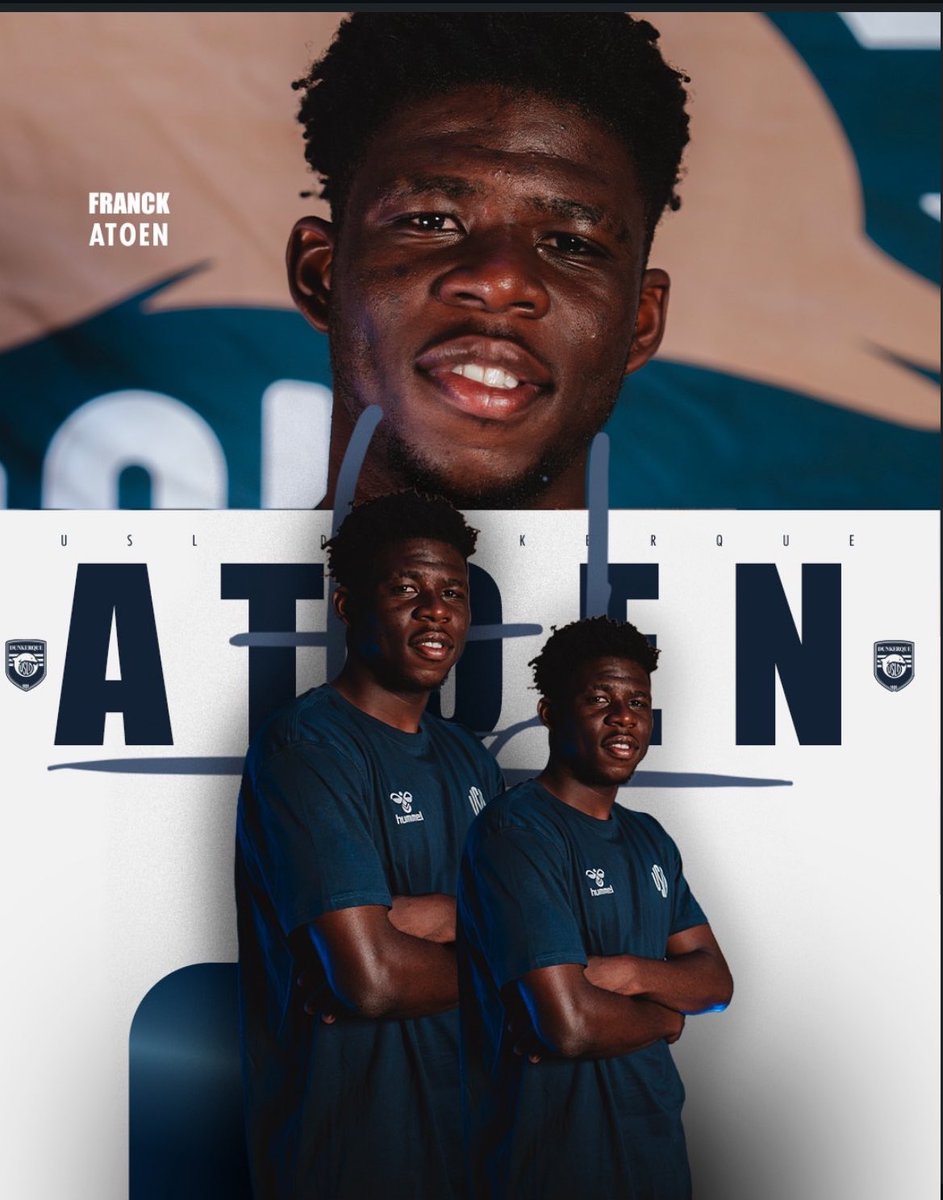 lataniere237's tweet photo. 🔵 OFFICIEL | Franck Atoen rejoint Dunkerque ! 🇨🇲

À seulement 19 ans, le milieu de terrain camerounais est prêté jusqu’à la fin de la saison à l’USL Dunkerque, pensionnaire de Ligue 2.

En provenance de Samsunspor (Turquie), Atoen tentera de franchir un nouveau cap en France. Bonne chance à lui ! 👊🇨🇲