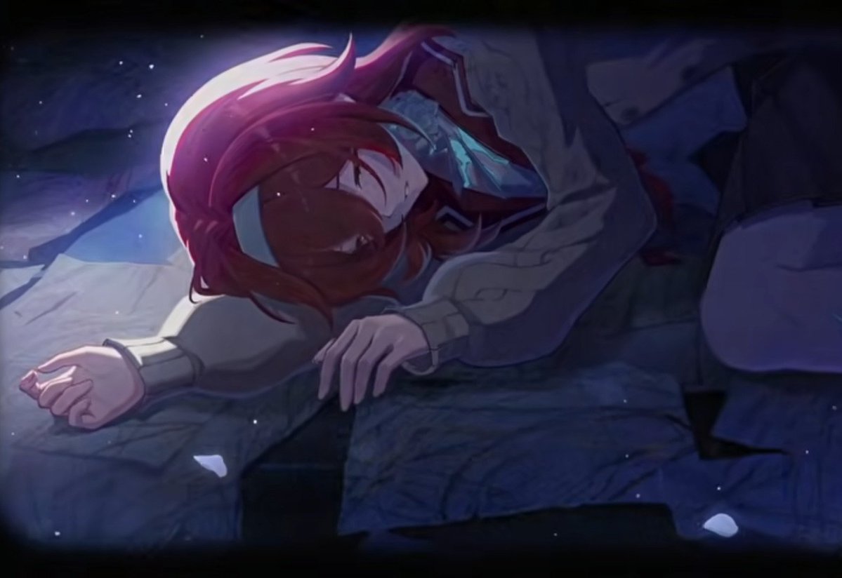 tsaritsakisser's tweet photo. 'False hope only drives one into deeper despair'
It's heartbreaking to see young Himeko in pain, knowing her life will be cut short by the curse
But I like the contrast between the two instances: at first, the background is dark to highlight her struggles and despair, but then- https://t.co/cfth4sHb6G