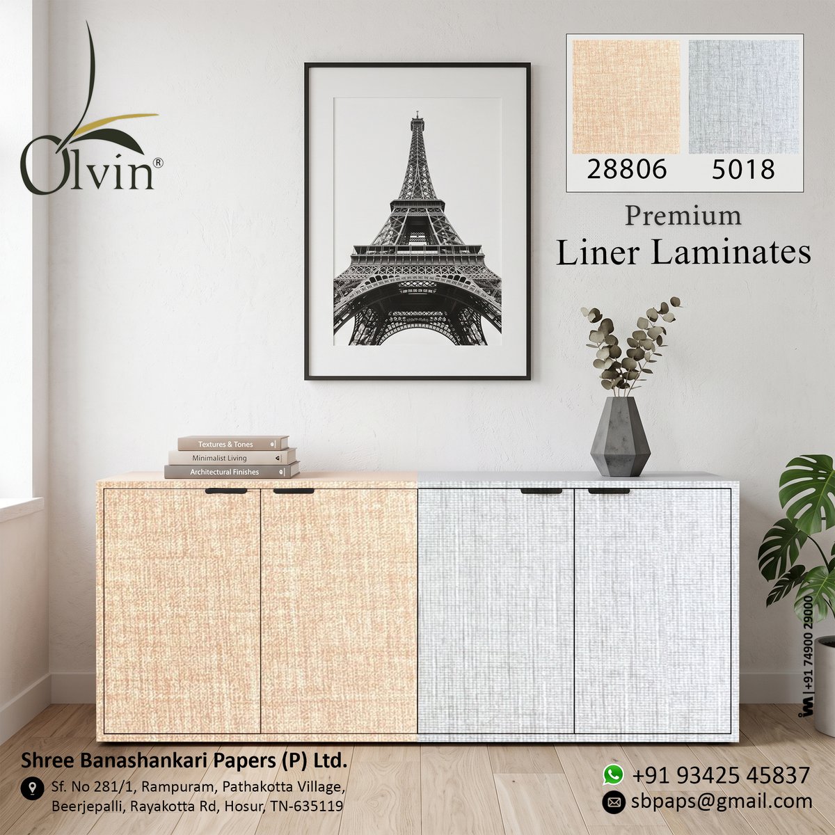 ibais_wooden's tweet photo. SHREE BANASHANKARI PAPER (P). LTD.(TAMILNADU)
For enquiry via WhatsApp click:
https://t.co/TbfBhIrGoS
Mr. Achal Goel:+91 9353414760
#FabricLaminates #PremiumLinerLaminates #LinerLaminates #LinerLam #LaminateManufacturer #BanashankariPaper #Olvin #OlvinLaminates
.
@ibais_wooden https://t.co/hEKdcZLzOg